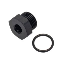 Reducing Bush Female 1/8 NPT To Male AN6 ORB Adapter (Black)