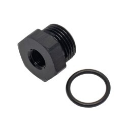 Reducing Bush Female 1/8 NPT To Male AN10 ORB Adapter (Black)
