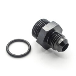 Straight Male AN6 To ORB AN8 (Black)
