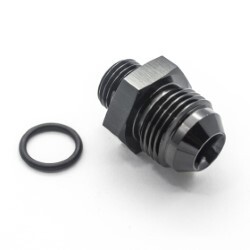 Straight Male AN8 To ORB AN6 (Black)