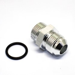 Straight Male AN8 To ORB AN8 (Silver)