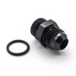 Straight Male AN10 To ORB AN10 (Black)