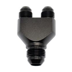 Y-Block Splitter Male AN6 In Male AN4 Out (Black)