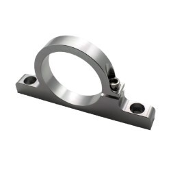 Billet Filter Bracket 50mm Dual Hole Mount (Silver)