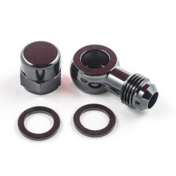 Fuel Pump Outlet Female M12X1.5mm To 6AN (Black) Suits Bosch 044