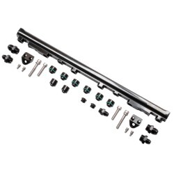 Top Feed Fuel Rail Kit (2JZ-GTE) "Toyota" (Black)
