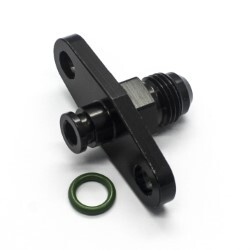 Fuel Rail Adapter (AN6) fits Toyota And Subaru With 38-40mm Centres (Black)