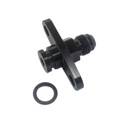 Fuel Rail Adapter (AN6) fits Mitsubishi 16mm With 40mm Centers (Black)
