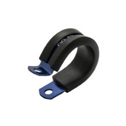 P-Clamp Rubber Insulated Anodised 19.0mm ID (Blue)