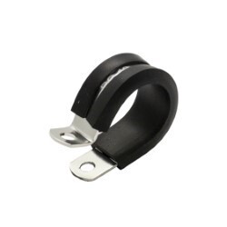 P-Clamp Rubber Insulated Anodised 28.5mm ID (Silver)