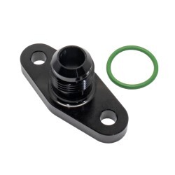 Turbo Drain Flange Fitting AN10 Male (Black) 50.8mm "Large Frame Garrett, G Series, T4 Series"