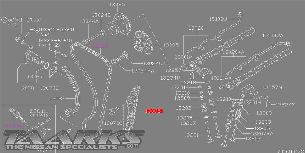 Genuine Nissan Timing Chain Guide (Fixed) "SR20" SR20DE SR20DET