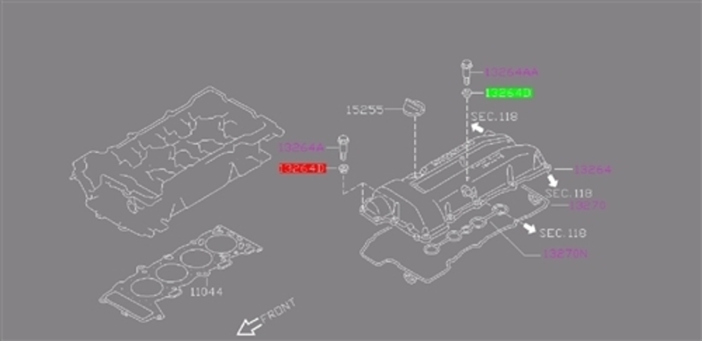 S15 Rocker Cover Genuine Nissan Rocker Cover Washer Seal