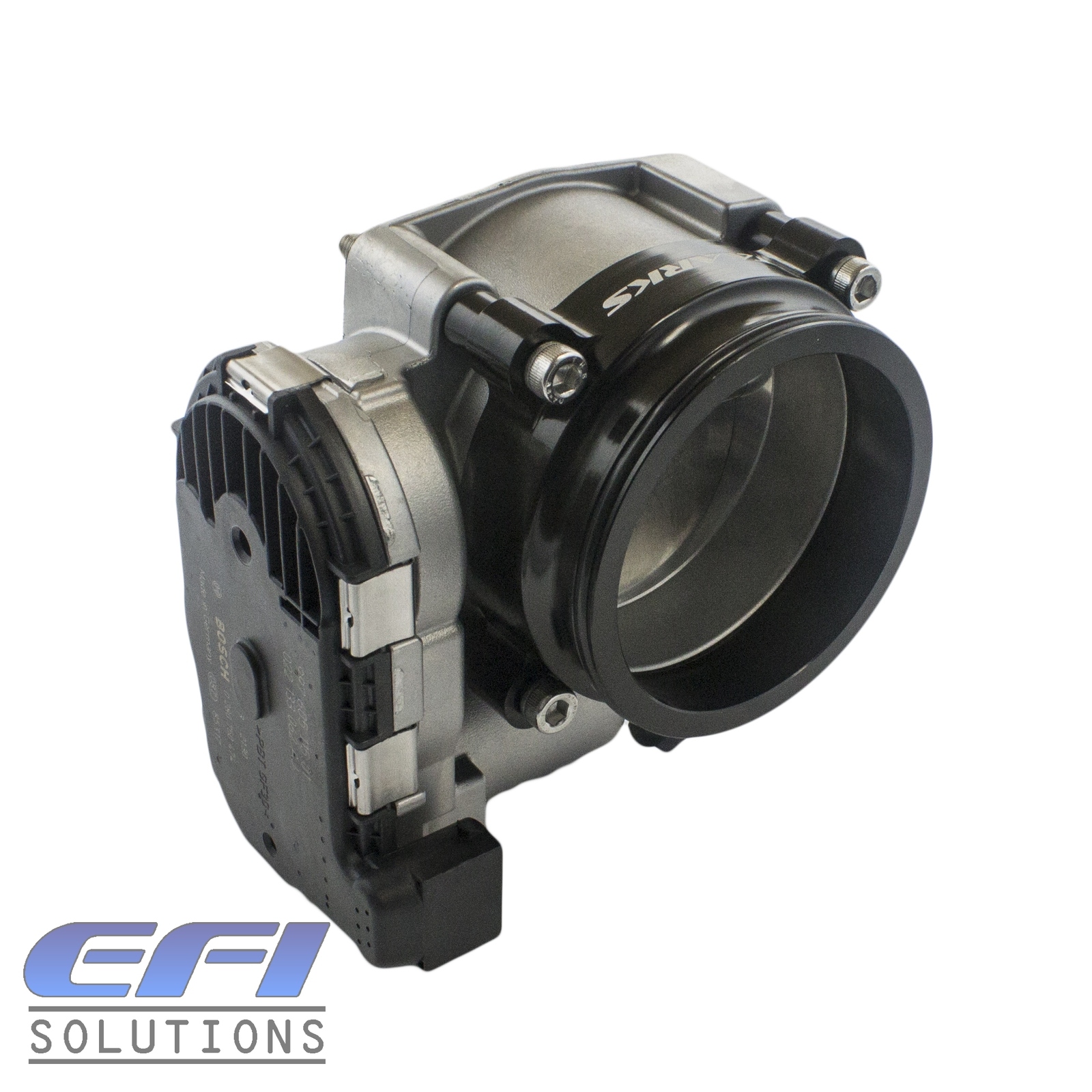 Black Throttle Body Clamp Adapter "Bosch 74mm to 3" TAARKS, Plazmaman