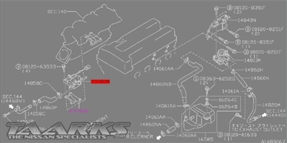 Genuine Nissan Idle Air Control Valve (IACV) S13 Silvia 180sx SR20DE