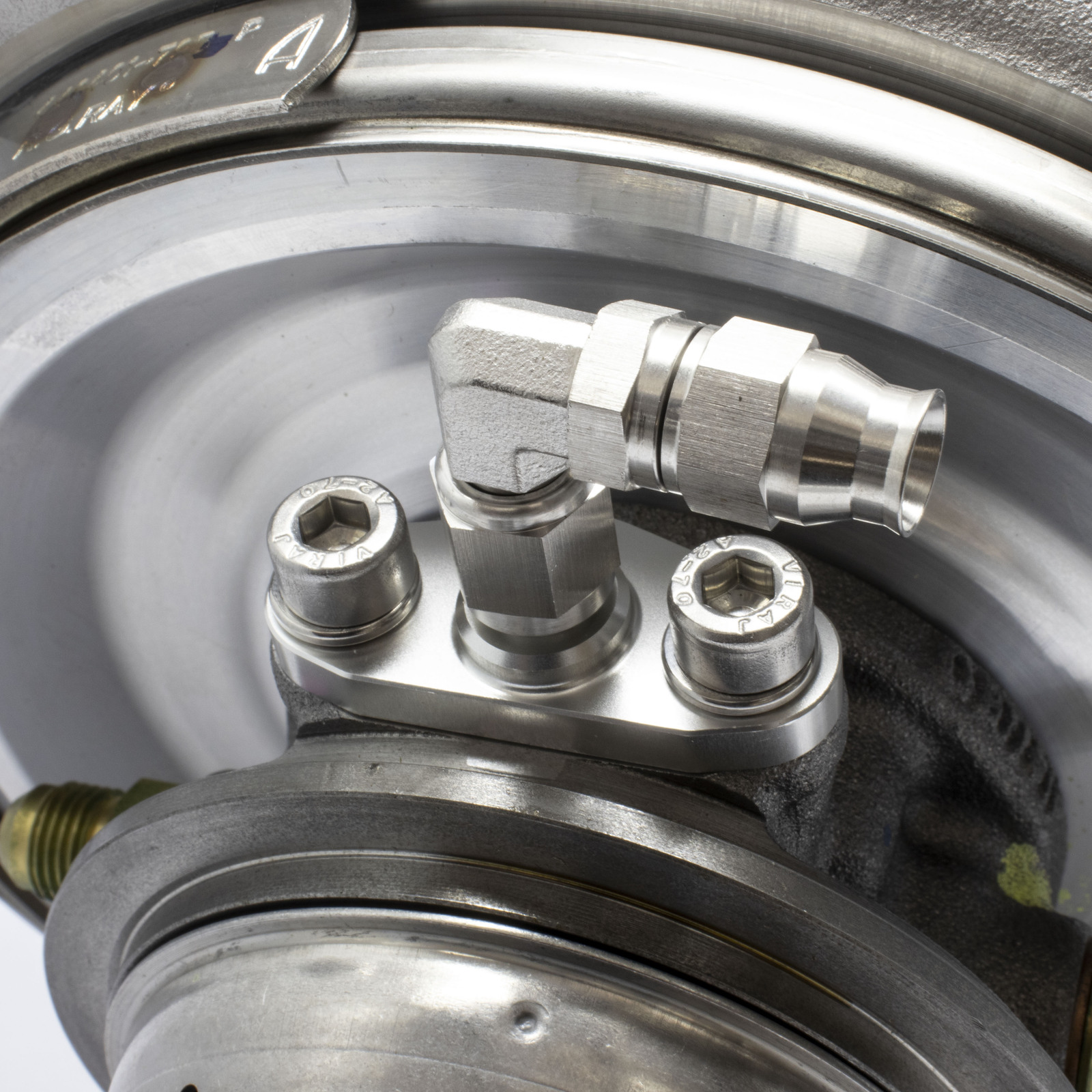 Garrett GTX40GTX55, G42, G57 Turbo Oil Feed Flange "AN4"