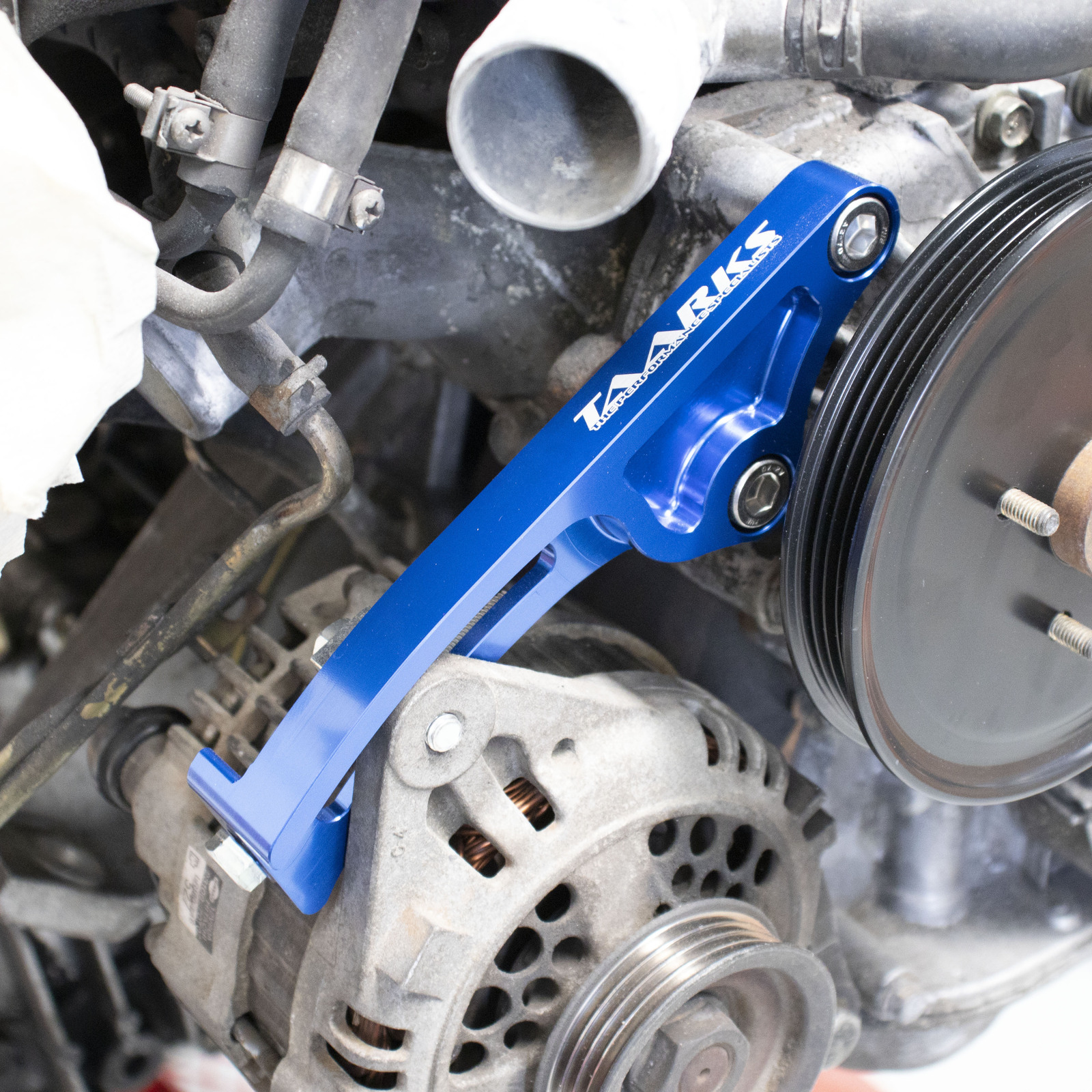 TAARKS Billet Alternator Bracket "RB" Black RB20 RB25 RB26 Skyline GTR