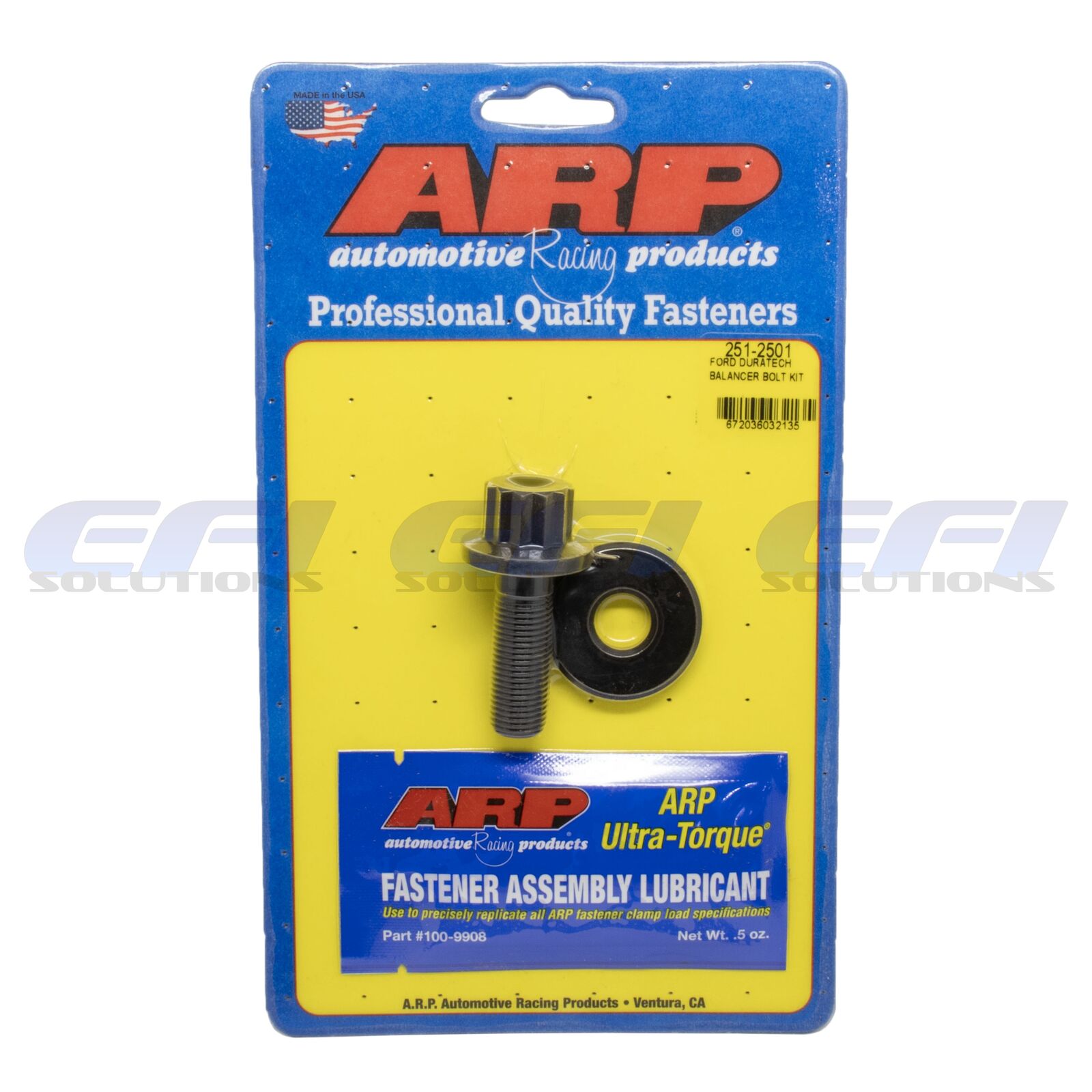 ARP 1342503 Square Drive Harmonic Balancer Bolt - 200,000 PSI, 8740 Chrome Moly, With Washer