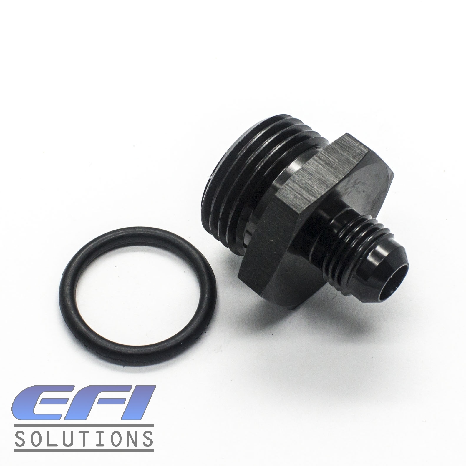 MSA Motorsport AN-6 (AN6) Straight To 12mm 9/16" Barb Hose Fitting – Black (01896)