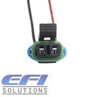 2 Pin Terminated Delphi Connector Fits Some Walbro Fuel Pumps - Read Notes!