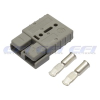 Anderson Style 2 Pin Connector 50 Amp Grey With 6AWG Terminals