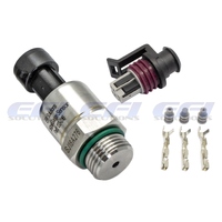 Stainless Steel Pressure Sensor 150Psi (0 to 150 Psi) AN8 ORB with Connector