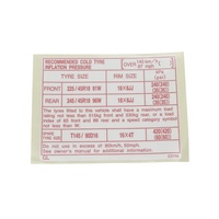 Tyre Place card "Z33"