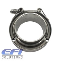 V-Band 2.5 Inch Male Female Flange With Clamp "Stainless Steel"