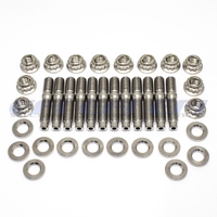 M10 Titanium Stud, Washer & Nut Kit (12 pcs)