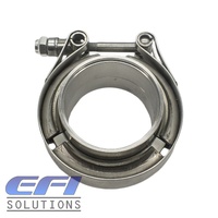 V-Band 2.25 Inch Male Female Flange With Clamp "Stainless Steel"
