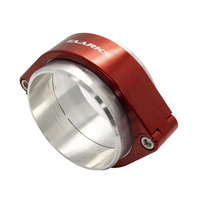 Quick Release Intercooler Pipe Clamshell Weld On Clamp "3.5 Inch" (Red)