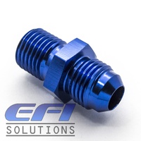 Engine Block Turbo Water Feed Fitting (Nissan) "AN6" - Blue