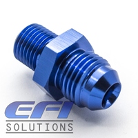 Engine Block Turbo Oil Feed Fitting (Nissan) "AN4" - Blue