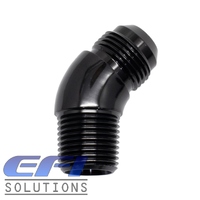 Engine Block Oil Drain Fitting 45 Degree (SR20) "AN10" - Black