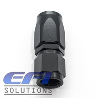 Straight Full Flow Hose End AN4 (Black)