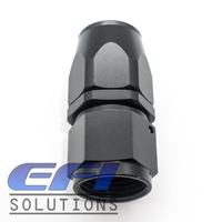 Straight Full Flow Hose End AN20 (Black)