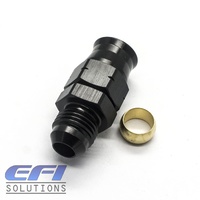Hardline End 3/8 Tube To Male AN6 (Black)