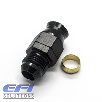 Hardline End 1/2 Tube To Male AN8 (Black)