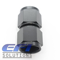 Straight Female Coupler AN8 (Black)