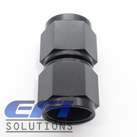 Straight Female Coupler AN10 (Black)