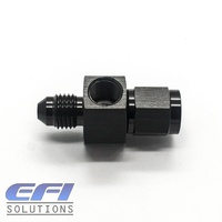 Straight Female to Male Flare With 1/8 NPT Port AN4 (Black)