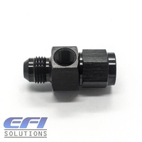 Straight Female to Male Flare With 1/8 NPT Port AN6 (Black)