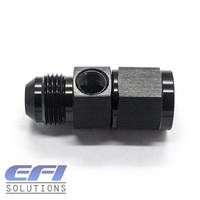Straight Female to Male Flare With Metric M10 x 1.0 Port AN8 (Black)