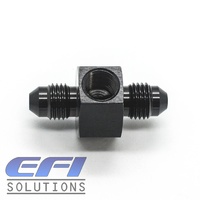 Straight Male to Male Flare With 1/8 NPT Port AN4 (Black)