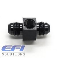 Straight Male to Male Flare With 1/8 NPT Port AN6 (Black)