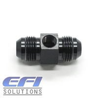 Straight Male to Male Flare With 1/8 NPT Port AN8 (Black)