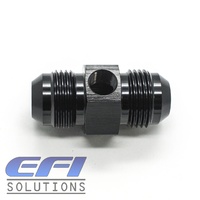 Straight Male to Male Flare With 1/8 NPT Port AN10 (Black)