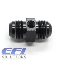Straight Male to Male Flare With 1/8 NPT Port AN12 (Black)