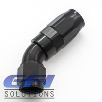 45º Degree Full Flow Hose End AN6 (Black)