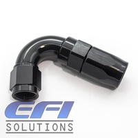 120º Degree Full Flow Hose End AN4 (Black)